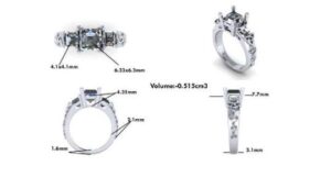 Renderings of wedding rings